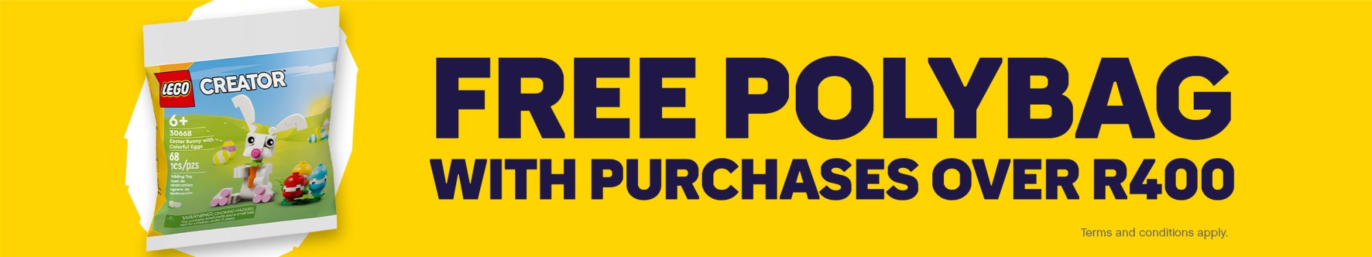 Free polybag with purchases over R400