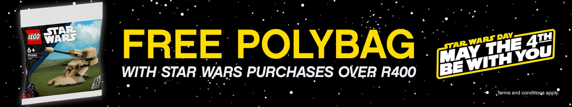 Free polybag with Star Wars purchases over R400