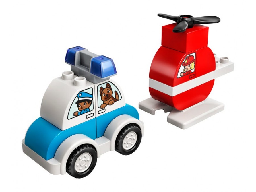 Fire Helicopter & Police Car