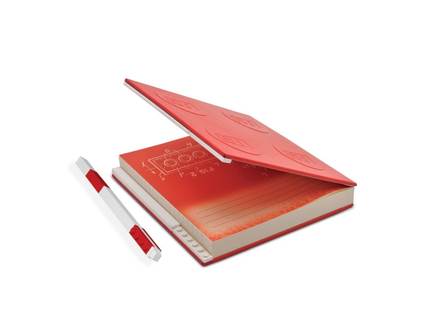 Locking Notebook with Gel Pen (Red)