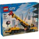 Yellow Mobile Construction Crane