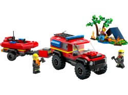 4x4 Fire Engine with Rescue Boat